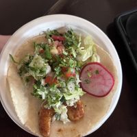 Shrymp taco  at El Borracho - Pike Place Market in Seattle