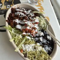 seitan barbacoa bowl ($16 i think)  at El Borracho - Pike Place Market in Seattle