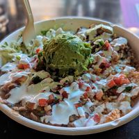 Burrito bowl at El Borracho - Pike Place Market in Seattle