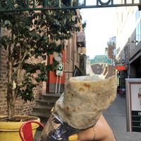 Vegan burrito with soyrizo! at El Borracho - Pike Place Market in Seattle