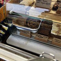 Vegan cakes on offerroffer  at castle beach cafe  in Falmouth