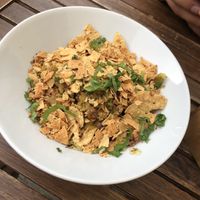 Chikpea chat at Moksha in Kaunas