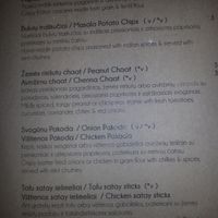 Menu at Moksha in Kaunas