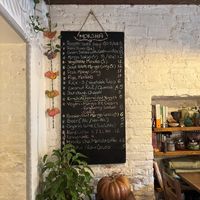 Menu  at Moksha in Kaunas