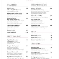 Menu as of Oct 2025  at MADREPERLA Bistrot in Friuli-venezia Giulia