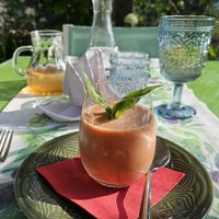 Gaspacho at Katharinas Veganer Naturgasthof in Lienz