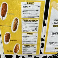 Menu  at Basak Korean Corndogs in Hessen