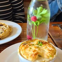 Strawberry water at Sanctuary Bistro in Charlotte