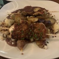 Fig and lions man skewers  at Sanctuary Bistro in Charlotte