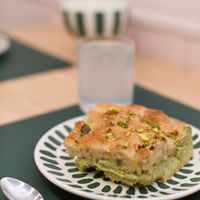 Focaccia Dolce Pistache at Gianina in Macon