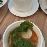 Classic “Say No to Shark’s Fins” Soup. Pig’s Tripe Pepper Soup w Preserved Salted Veg (served per bowl) at Mother Earth Classic Vegetarian 大地之素 (Balestier) in Central Singapore