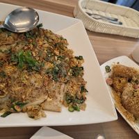 Signature ‘Hor Fun’ with Diced Kailan & Preserved Radish. Multigrain Cereal Prawn. at Mother Earth Classic Vegetarian 大地之素 (Balestier) in Central Singapore