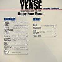 The happy hour menu they open at 10:30  at Mac & yease  in Los Angeles