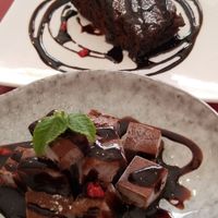 Delicious vegan ice cream and warm chocolate cake!!! Chocolate cake is a must try at Art Cafe ELK in Hiroshima