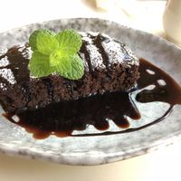 OMG the chocolate cake! at Art Cafe ELK in Hiroshima