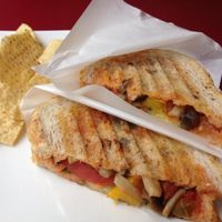 Vegetarian Panini, no cheese (vegan) at Art Cafe ELK in Hiroshima