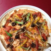 Vegetarian Pizza, no cheese (vegan) at Art Cafe ELK in Hiroshima