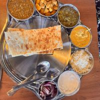 All vegan Thaali (except yogurt)  at Real Punjabi Taste in Brampton