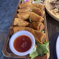 Lava egg rolls -late arrivals  at New Thai Elephant in San Mateo