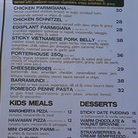 Menu as at 1 Nov 2025 at Batesford Hotel in Greater Geelong City