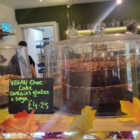 Vegan Chocolate Cake at Severnside Kitchen in England