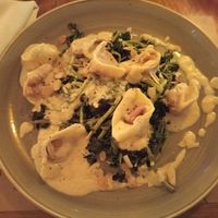 Vegan pasta with broccoli and almonds at Zaza Bistro Tropical in Rio De Janeiro