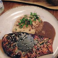 Miso aubergine with ice cream! The best!   at Zaza Bistro Tropical in Rio De Janeiro