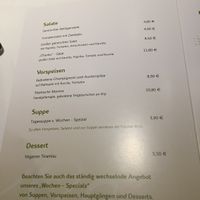 Menu  at Wilhelmshohe Vegan in Durnau