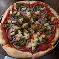 Pizza vegan choose any veggie toppings   at Idyllwild Pizza Company in Idyllwild-pine Cove
