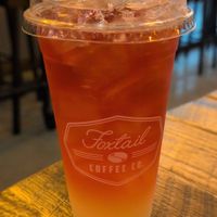 Orange-rose lemonade iced tea shaker at Foxtail Coffee - Murray Hill in Jacksonville