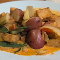 Yellow curry at wild ginger in Palm Coast