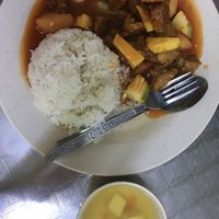 Guoluorou with rice set meal   at Yuan En Vegetarian  缘恩素食 in Penang