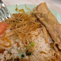 com tam/broken rice $18: close up of the shredded pork skin (bi) which was so delicious at Selina Hoang Lan Tinh Chay in Sunshine