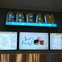 menu at CREAM in San Mateo