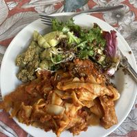 Lasagna  at Rauhankahvila Fredrika in Helsinki