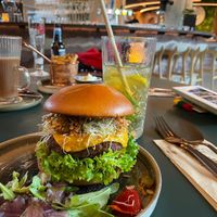 Jelapeno burger  at Copper Branch in Haarlem