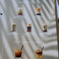 Drinks menu, there’s other drinks too  at Copper Branch in Haarlem