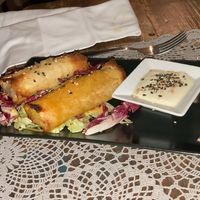 Spring Rolls with Aioli dip at Moon in Siracusa