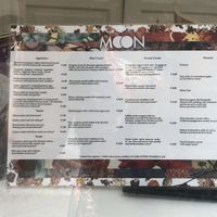 Menue at Moon in Siracusa