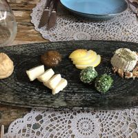 Vegan cheeses  at Moon in Siracusa
