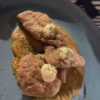 Vegan Soya Filets on potatoe and carrot Purree   at Moon in Siracusa