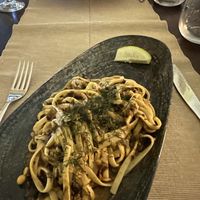 Sicilian flavours pasta   at Moon in Siracusa