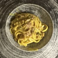 Carbonara (with turmeric) - don’t recommend  at Moon in Siracusa