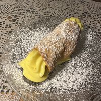 Orange chantilly cannoli  at Moon in Siracusa