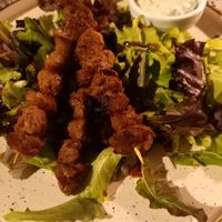 Marinaded Soya kebab skewers. at Moon in Siracusa