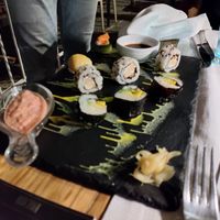 Sushi plate at Moon in Siracusa