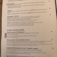 Menu 2  at Moon in Siracusa