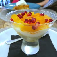 Persimmon tiramisu at Moon in Siracusa