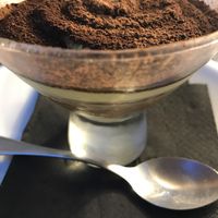 Tiramisu at Moon in Siracusa
