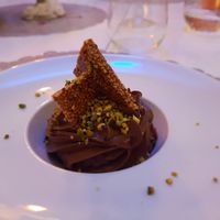 Chocolate Mousse With Sesame Crackers at Moon in Siracusa